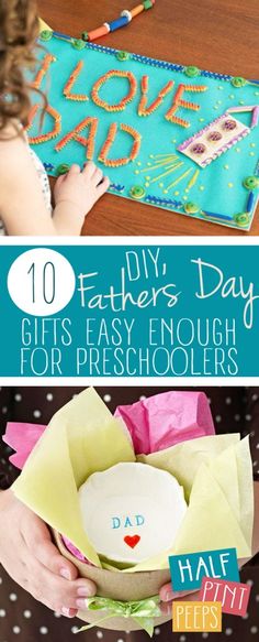 father's day gifts for preschoolers that are easy to make and great for the classroom