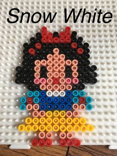 the lego snow white is made out of plastic beads