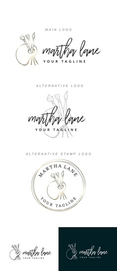 the logos for many different types of business cards