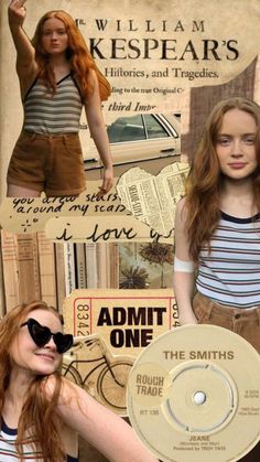 a collage of photos with women in different styles and colors, including an ad for the smiths