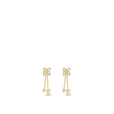 LOUIS VUITTON® - Lv Dazzle Earrings - Gold Initials Pendant, Louis Vuitton Official Website, Jewellery For Women, Louis Vuitton Jewelry, Elegant Feminine, Large Crystal, Silver Jewelry Fashion, Designer Fashion Jewelry, Monogram Bag