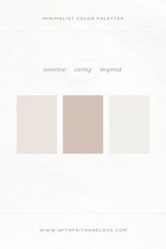 the different shades of white and brown are shown in this color palettes page, which includes