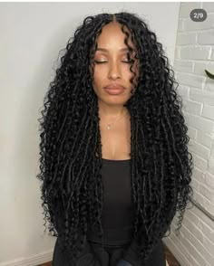 Long Crochet Locs, Locs With Curls, Crochet Locs, April Calendar, Braided Hairstyles For Black Women Cornrows, Curly Crochet Hair Styles, Haute Hair, Hair Instagram