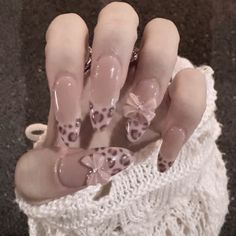 🪷 White Lace Nails, Asian Nails, Hello Nails, Leopard Print Nails