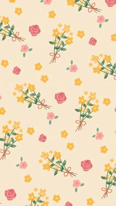 an image of a flower pattern on a wallpaper with scissors and flowers in the background