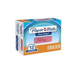 paper mate eraser pink pearl, 12 counts / box - pack of 12