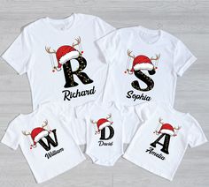 Monogramed Christmas Custom Name Shirt, Family Christmas Name Shirt, Custom Name Initial Shirt, Christmas Lights Shirt, Personalized Xmas Tee --- HOW TO ORDER T-SHIRT --- 1) All the information you need is in the listing photos. Please review all product photos 2) Choose the size and color of your t-shirt from the drop down menus next to the image 3) Choose your design & text color (Please add your design and text color in the personalization box) 4) Choose the quantity 5) Please make sure all y Christmas Names, Xmas Tees, Christmas Monogram, Christmas Custom, Design Text, Product Photos, Custom Christmas, Text Color, Family Christmas