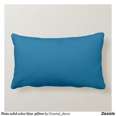 a plain blue pillow is displayed on a white background with the text, navy pillow by colored pillows