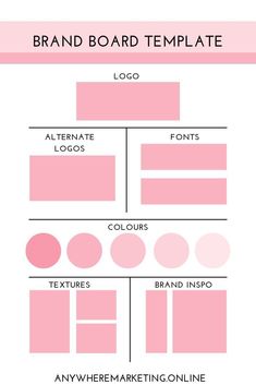 Logo Template Canva Branding Kit, Marketing Assistant, Desain Merek, Brand Board Template, Board Template, Brand Consistency, Blog Logo