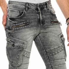 CIPO & BAXX. NEW DENIM STRUCTURE. VERY TRENDY JEANS. perfect fitting / elastic. choose sizes above. 98 % cotton / 2 % elastane. size : 38/32 ( width 100 cm / length 106 cm ). size : 36/34 ( width 96 cm / length 112 cm ). Biker Jeans Men, Gents Shoes, Gothic Leggings, Mens Designer Jeans, Biker Denim, Biker Pants, Straight Fit Denim, Stylish Hoodies, Denim Ideas