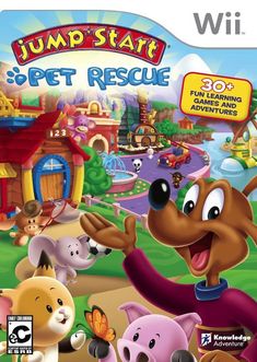 J2Games.com | JumpStart Pet Rescue (Wii) (Pre-Played - Game Only). Learning Games For Preschoolers, Fun Learning Games, Wii U Games, Wii Game, Pet Rescue, Preschool Games, Game Boy, Losing A Pet