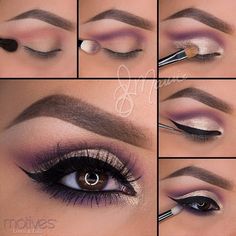 Eye Enlarging Makeup, Shimmery Makeup, Eyeshadow Tutorial For Beginners, Beauty Make-up, Eye Makeup Tips, Eyeshadow Tutorial