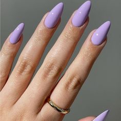 Super Cute And Stylish Ships In 5-10 Business Days Periwinkle Nails, Light Purple Nails, Lilac Nails, Purple Nail Designs, Purple Acrylic, Lavender Nails, Spring Nail Colors, Summery Nails