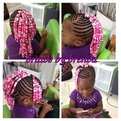 Beaded Cornrows, Braids For Kids Black, Ideas For Braids, Black Mohawk, Mohawk Braids, Braided Mohawk, Braided Mohawk Hairstyles, Toddler Braided Hairstyles, Toddler Braids