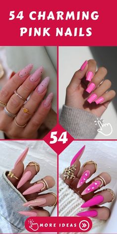 💅 Treat yourself to a chic and charming look with our stunning pink nail designs that are sure to make you feel fabulous! From elegant and timeless to trendy and bold, we have a variety of options to match your mood and style. Book your appointment now and get ready to showcase your charming pink nails to the world. #CharmingPinkNails #PinkManicureGoals 🌸 Pink Nail With Design, Pink Nails Accent Nail, Neon Pink Nails, Pink Manicure, Pink Polish, White Tip, Pink Nail Designs, Matte Pink, Pink Nail