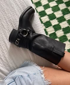 Black Biker Boots Outfit, Racing Boots, Frye Harness Boots, Beloved Summer, Boot Outfits, Boots Outfits, The Number 1, Harness Boots