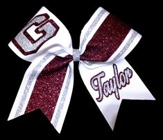 Cheerleading Jumps, Cheer Ribbon, Custom Cheer Bows, Cheer Hair Bows, Cheerleading Photos, Glitter Cheer Bow, Cheerleading Bows, Cheer Hair