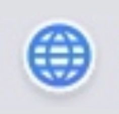 a blue and white logo on a gray background with the word,'world wide web '