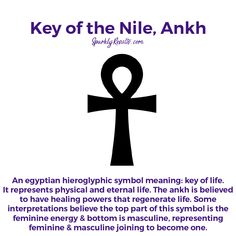 an egyptian hieroglyic symbol meaning key to life