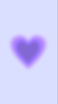 a purple heart is shown in the middle of a blue background with an overexposed shadow