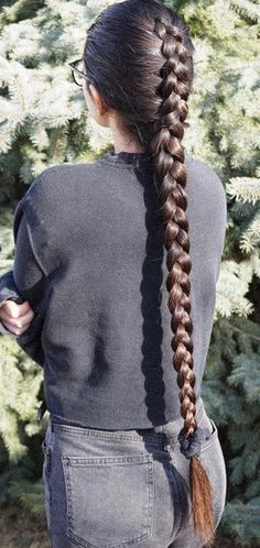 Single Long Braid, Traditional Braided Hairstyles, Airhostess Hairstyle, Nordic Hairstyles, Brunette Hair Braids, Hair Manifestation, Warrior Braid, Elven Hairstyles, Unique Braids