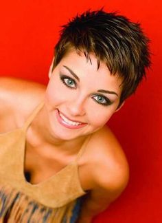 Black Pixie Haircut, Spiky Hair, Super Hair, Sassy Hair, Haircut And Color, Short Hairstyle