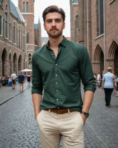 Green Shirt Outfit Men Formal, Outfit For Men Formal, Shirt Outfit Men Formal, Army Green Shirt Outfit, Best Outfit For Men, Green Shirt Outfit Men, Green Shirt Outfit, Green Shirt Outfits, Business Casual Attire For Men