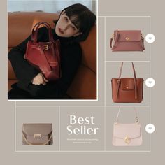 the best seller handbags are available in multiple colors and styles, including pink, brown, yellow or red