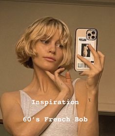 Wavy French Bob, Grown Out Blonde Hair, Dark Blonde Bobs, French Haircut