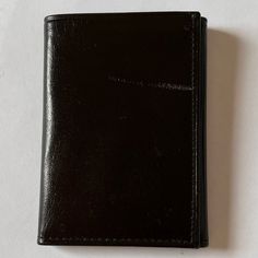 A Vintage, 4. 1/4" X 3." (Folded), Black Leather Wallet. This Is A Tri-Fold Wallet. The Interior Has Slots For Cards, Bills, License And More. In Excellent Condition, It Looks Unused. Marked: Amity Cowhide. Vintage From The 80’s. Classic Black Trifold Wallet With Card Slots, Black Leather Trifold Card Holder, Classic Black Trifold Wallet With Coin Pocket, Black Trifold Card Holder With Coin Pocket, Classic Black Trifold Wallet For Business, Black Trifold Wallet With Coin Pocket, Black Trifold Wallet With Interior Card Slots, Black Trifold Card Holder With Interior Slots, Black Trifold Wallet For Business