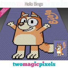 an image of a cartoon character made out of legos with the words hello bingo on