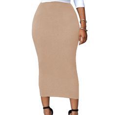 Khaki High-waisted Bodycon Maxi Skirt Beige High Waist Fitted Maxi Skirt, Casual High Waist Beige Pencil Skirt, Casual High-waist Beige Pencil Skirt, Beige Fitted High Waist Maxi Skirt, Casual Stretch Beige Pencil Skirt, Fitted High Waist Beige Maxi Skirt, Casual Beige Stretch Pencil Skirt, Bodycon Maxi Skirt, Lux Fashion