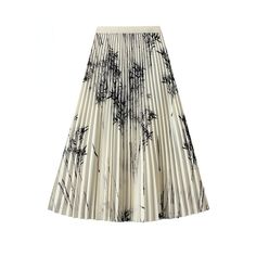 Elevate your wardrobe with our Printed Pleated Skirt, designed to exude elegance and sophistication. This women's high-waist skirt features a flattering slimming silhouette, perfect for accentuating your curves. Crafted from high-quality polyester fabric, it ensures both comfort and durability for everyday wear. Fabric name: polyester Skirt type: pleated skirt Main fabric composition: polyester (polyester fiber) size: one size Main fabric ingredient content: 95% and above Style Type: Temperament Commuting Release year/season: Spring 2024 Skirt length: mid-length skirt Skirt category: skirt Style: Elegant style High Waist Lined Pleated Skirt For Spring, Spring Long Pleated Pencil Skirt, Elegant Summer Pleated Pencil Skirt, Spring Non-stretch Pencil Maxi Skirt, Elegant Pleated Pencil Skirt For Spring, Printed Pleated Skirt, Mid Length Skirts, Slim Waist, Mid Length