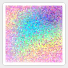 an abstract colorful background with lots of small dots in pastel colors, including pink and blue