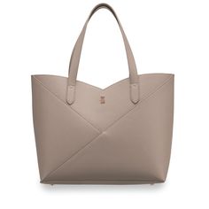 Daily Tote Stone Gray Saffiano | OUTLET | Saffiano Structure Tote Handbag | Final Sale | Retired | NOTIQ Elegant Tan Satchel With Large Capacity, Elegant Tan Bags With Large Capacity, Elegant Tan Bag With Large Capacity, Elegant Large Capacity Tan Bag, Modern Saffiano Leather Shoulder Bag With Dust Bag, Elegant Taupe Shopping Bag, Elegant Tan Satchel For Everyday Use, Designer Taupe Bags For Daily Use, Chic Beige Saffiano Leather Shoulder Bag