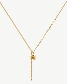 Elegant Daisy Pendant Necklaces: Spring's Must-Have Accessory The Virtues, Daisy Pendant, Journey Of Love, Daisy Charm, Timeless Symbol, New Journey, Simple Pleasures, Gold Chains, 18k Gold