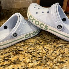 Crocs. Blue. Practically Brand New. Smoke Free Home. Shoes Crocs, Women's Crocs, Swag Shoes, Crocs Shoes, New Color, Color Blue, Women Shoes, Brand New, Women Shopping