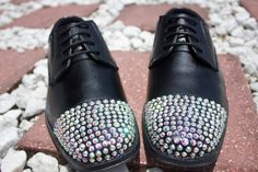 Handcrafted Padded Insoles Crystal Rhinestones Bling Luxury Shoes for Men Blue High Tops, Patent Leather Dress, Pearl Shoes, Shiny Shoes, Dress Loafers, Black Oxfords, Black Luxury, Formal Casual, Mens Oxfords