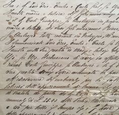 an old letter with writing on it