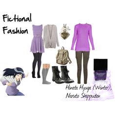 "Hinata Hyuga (Winter), Naruto Shippuden" by fictional-fashion on Polyvore Akatsuki Characters, Clothes Anime, Ideas Clothes