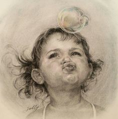 Portrait Au Crayon, Charcoal Drawings, Charcoal Art, Blowing Bubbles, Portrait Sketches, Pencil Art Drawings, A Level Art, Pencil Portrait, Charcoal Drawing