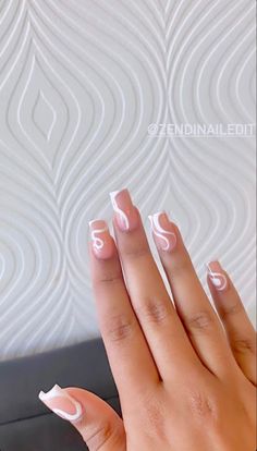 Nude Short Nail Designs, Fall Short Square Nails, Short Square Acrylic Nails Designs, Acrylic Overlay Nails Design, Dope Short Nail Designs, Nail Cam, Her Nails, Work Nails