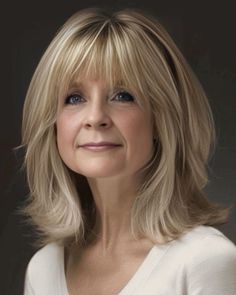 Feathered Lob With Bangs, Haircut Boys, Blonde Layered Hair, Timeless Looks