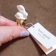 Cute Rabbit Ring - New With Tags - No Scratches- By Kate Spade Spring Gift Jewelry By Kate Spade, Rabbit Ring, 6 Rings, Cute Rabbit, Ring Color, Spade Jewelry, Kate Spade Jewelry, Womens Jewelry Rings, Kate Spade New York