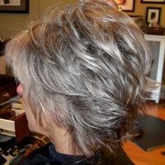 Short Grey Haircuts, Layered Haircuts For Women, Short Shag Hairstyles, Gray Hair Cuts, Short Grey Hair, Shag Hairstyles, Short Layered Haircuts, Shag Haircut, Short Hair With Layers