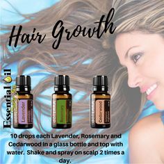 Doterra Rosemary Oil For Hair Growth, Cedarwood Essential Oil Uses Hair Growth, Doterra Oils For Hair Growth, Essential Oil Blend For Hair Growth, Doterra Hair Growth Recipes, Hair To Grow Faster, Essential Oils For Hair Growth, Hair Growth Oil Recipe, Essential Oil Hair Growth