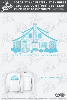 the front and back of a long sleeved shirt with an image of a church on it