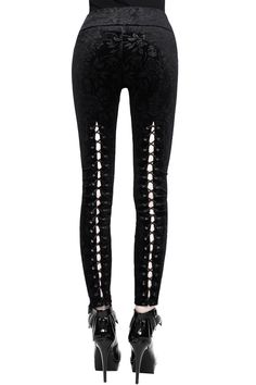 Killstar Clothing, Fly Fits, Black Velvet Leggings, Shorts Overalls, Alt Clothing, 2010 Fashion, Lace Up Corset, Black Parade, Burnout Velvet