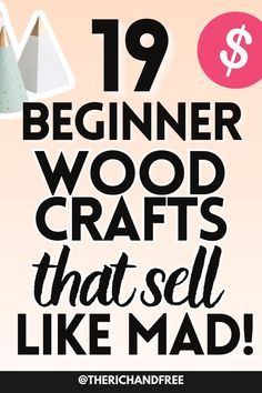 Discover 19 beginner wood crafts that sell like mad online! Whether you're new to woodworking or looking for simple DIY projects, these easy-to-make wood crafts are perfect for starting a profitable side hustle. From rustic home décor to personalized gifts, these craft ideas are not only fun but also in high demand on platforms like Etsy and Amazon. Learn how to turn your woodworking hobby into a thriving online business with these creative and budget-friendly projects. Perfect for beginners and small business owners looking to make extra income! Diy Craft Projects To Sell, Cheap Diy Wood Projects, Simple Wood Crafts Diy, Diy Projects Scrap Wood Ideas, Popular Diy Projects To Sell, Wood Crafts Ideas Creative, Starting A Woodworking Business, Craft Ideas That Sell Well, Wood Business Ideas