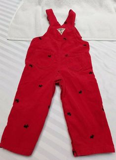 18 month OshKosh B'gosh Girls Red Corduroy Overalls Vestbak black Scottie dogs. Snap legs. Condition is "Pre-owned". See pictures for more details and description. Questions do ask Dogs Snap, Scottie Dogs, Corduroy Overalls, Girls Red, Scottie Dog, See Pictures, See Picture, Parachute Pants, Overalls